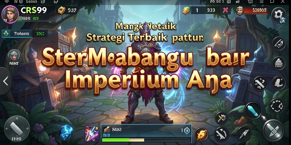 Screenshot menampilkan pertempuran strategis dalam gameplay SLG.
