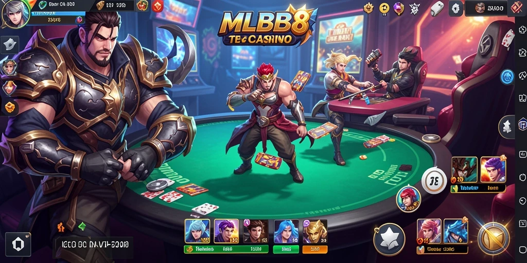 Tangkapan layar menampilkan gameplay seru di Live Casino MLBB8.